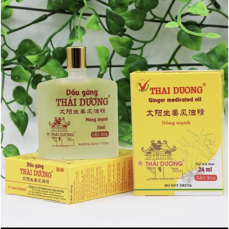 DẦU GỪNG THÁI DƯƠNG (chai lớn24ml)