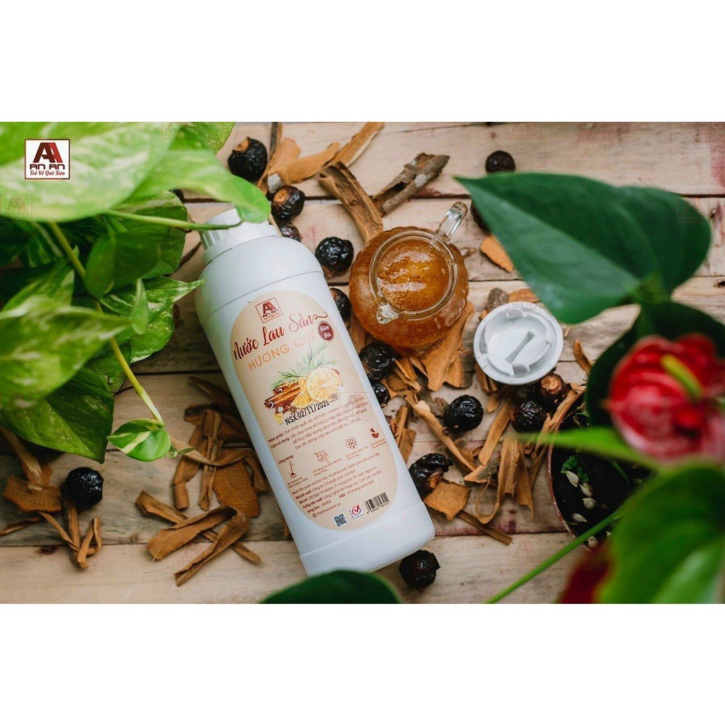 Nước lau sàn quế đậm đặc An An dung tích 1 lít nước lau nhà hữu cơ an toàn tuyệt đối