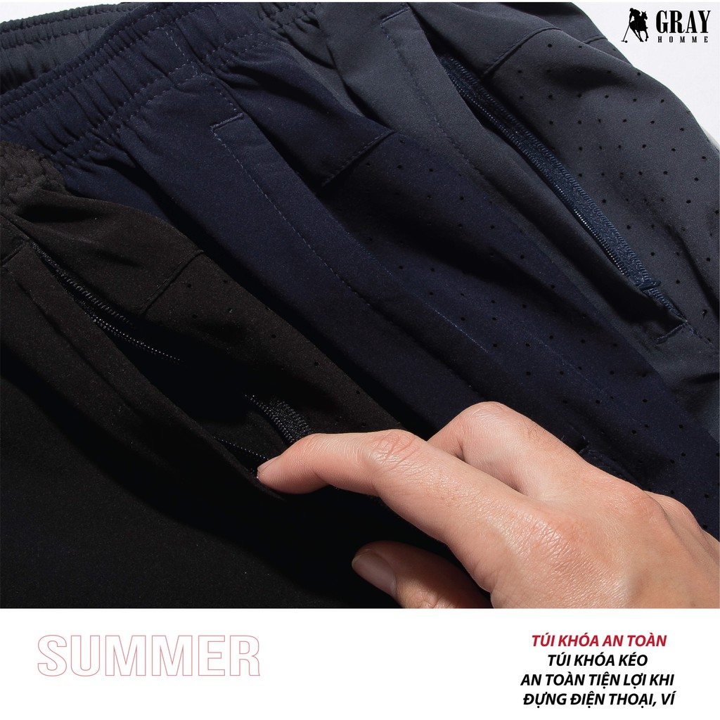 Quần Short Gió Thể Thao Nam Trẻ Trung Hè 2021 GrayHomme BW010 | BigBuy360 - bigbuy360.vn