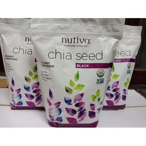 Hạt Chia Mỹ Nutiva 907g CUNG CẤP DINH DƯỠNG CHO THAI PHỤ VÀ PHÁT TRIỂN TRÍ NÃO