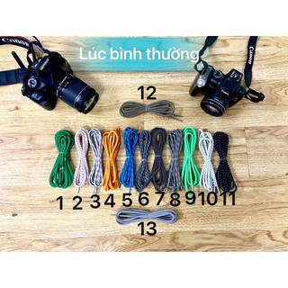 Combo 5 cặp dây giày phản quang bản tròn cho sneaker (màu ngẫu nhiên)