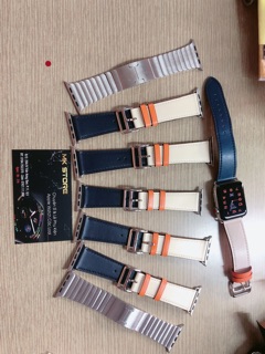 Dây da cao cấp apple watch kiểu dáng hermes