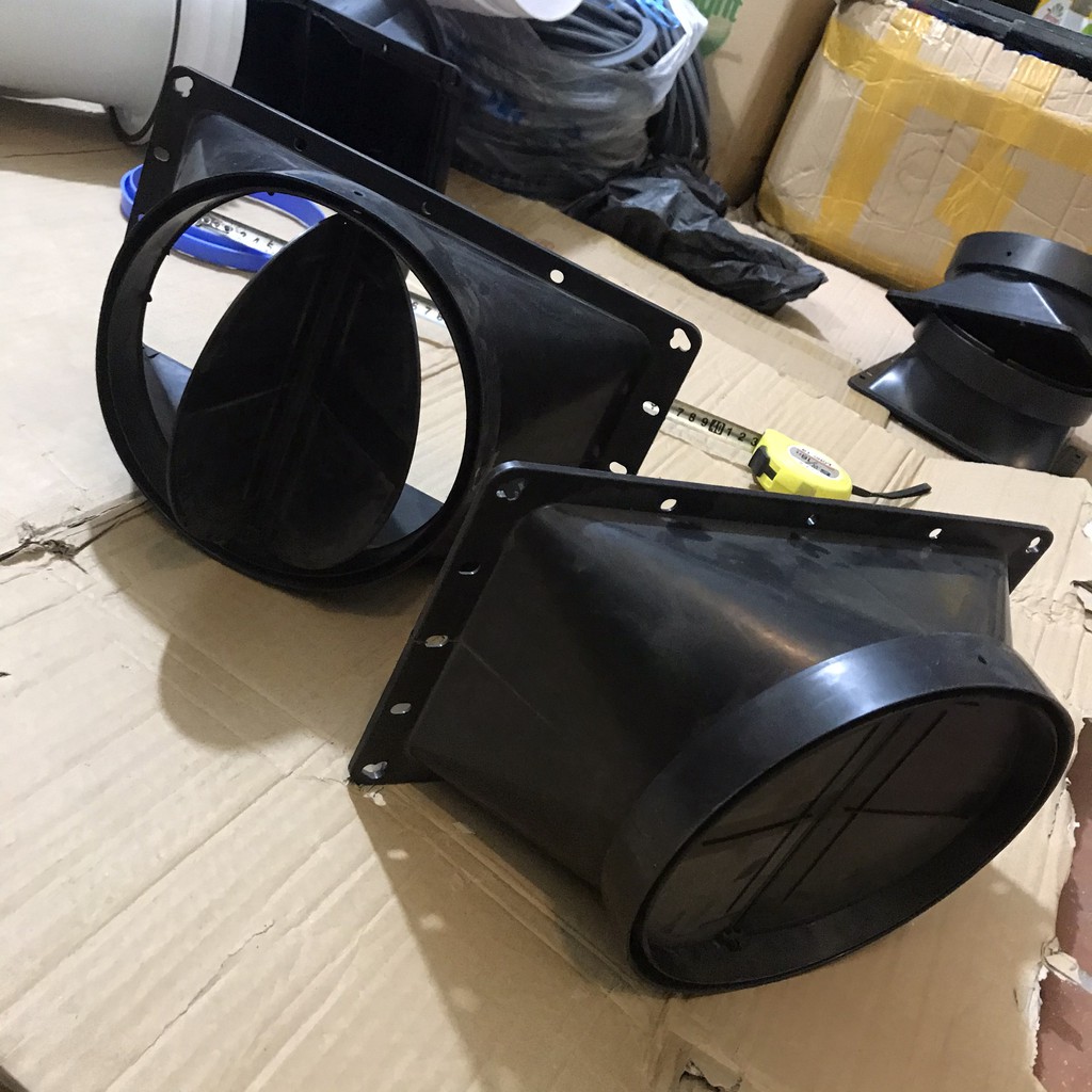Nắp thông gió 160mm / 180mm - thoát khí phụ kiện máy hút mùi