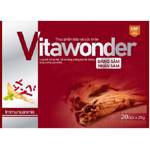 Hộp 20 gói Vitawonder bồi bổ cơ thể, tăng cường sức khỏe và sức đề kháng