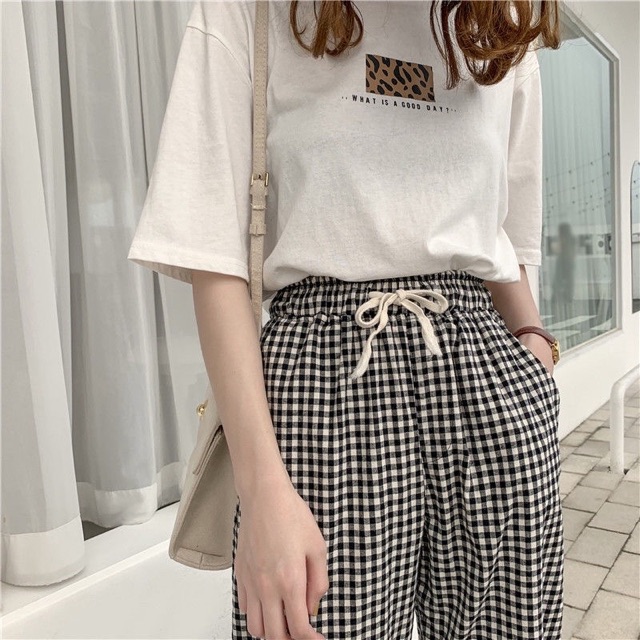 quần baggy kẻ caro💖FREESHIP💖quần baggy kẻ nữ HANHBAGGY nhiều màu lựa chọn | BigBuy360 - bigbuy360.vn