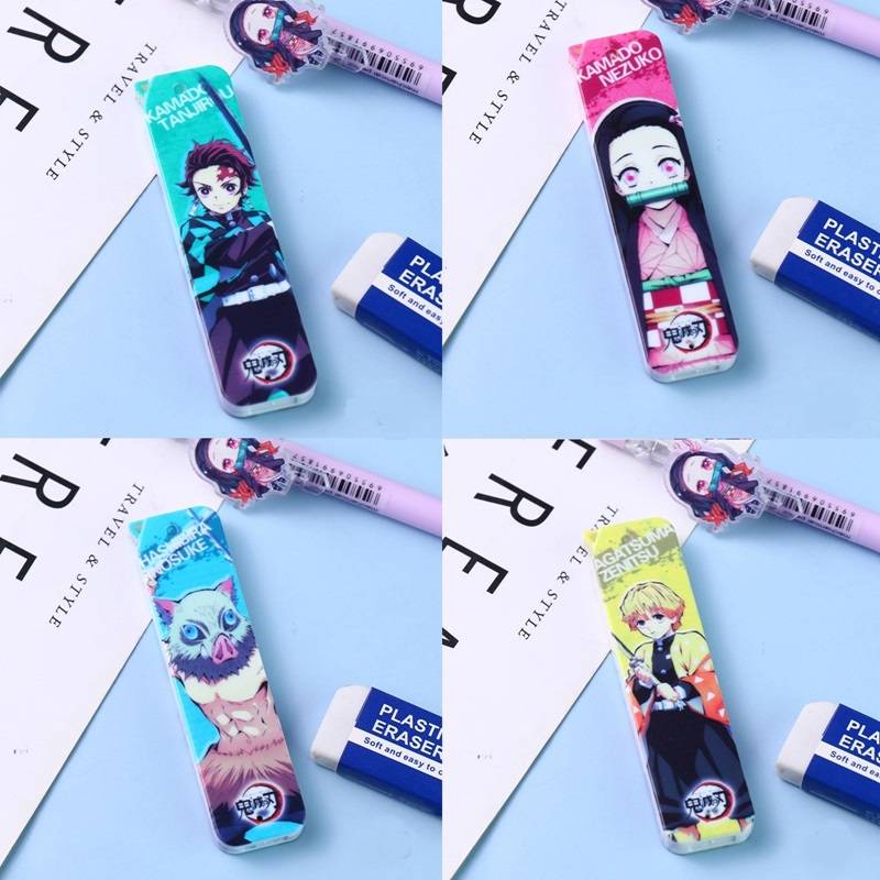 Ruột tim chì dùng thay cho bút chì 0.5mm Demon Slayer Kimetsu No Yaiba 0.5mm Graphite Lead 2B Mechanical Erasable Smooth Pencil Replace Lead Pencil Refill Writing Drawing kids stationery gift