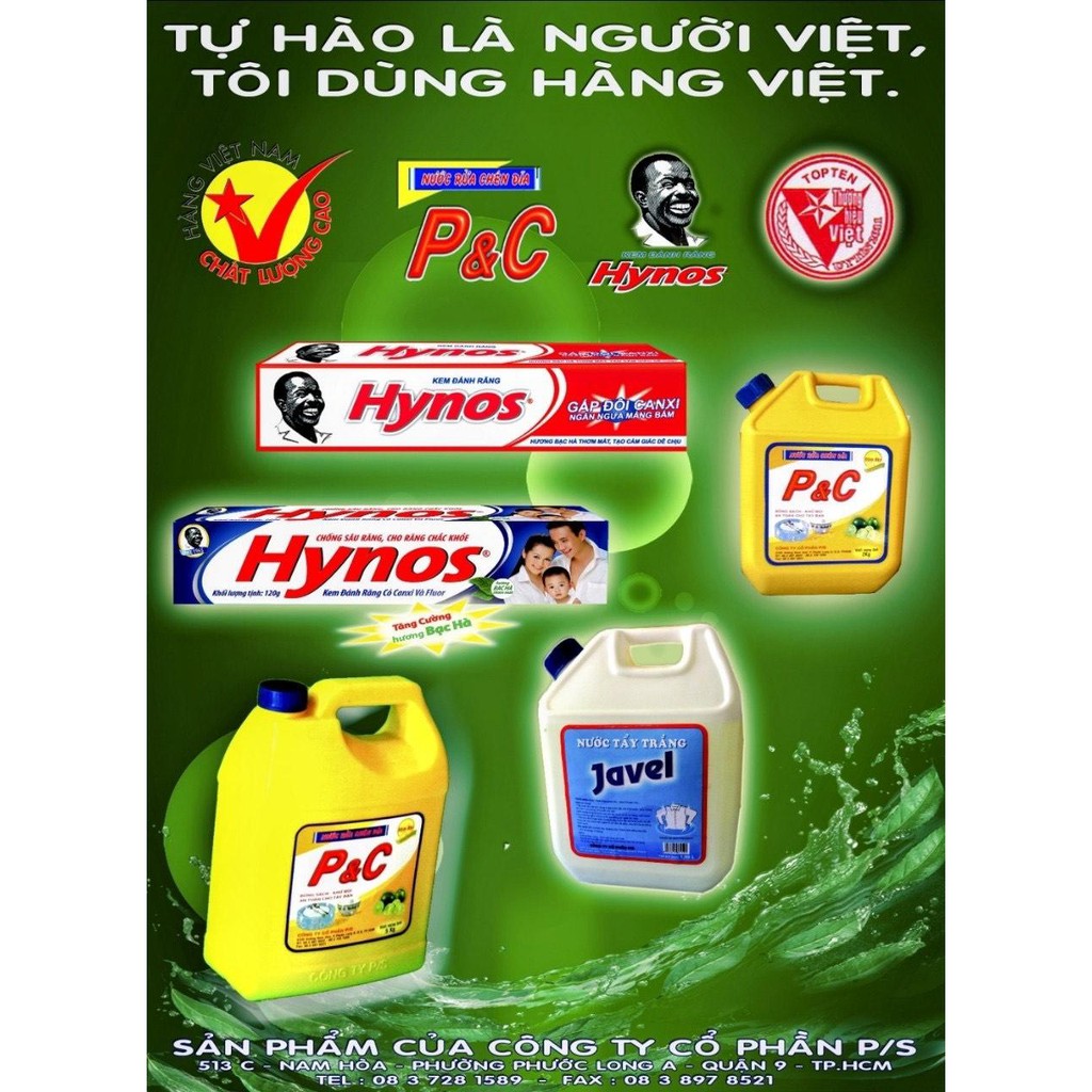 Kem đánh răng Hynos tăng cường bạc hà