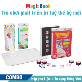 Trọn bộ phát triển từ vựng Tiếng Việt - Magicbook - Trò chơi phát triển trí tuệ trẻ em - Size S Box