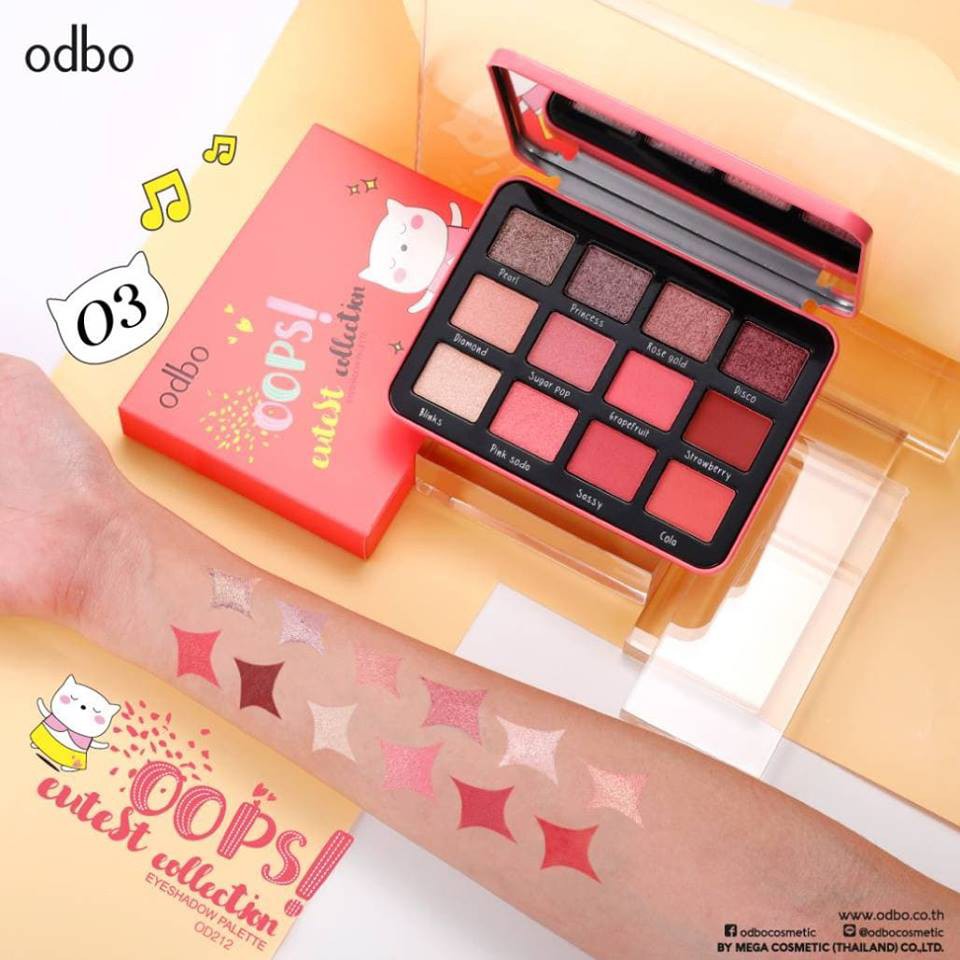 💞Phấn Mắt 12 Ô Odbo Oops Cutest Collection OD212