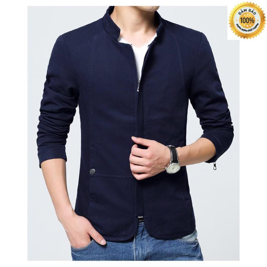 Áo Khoác Kaki Nam Giả Vest 2 Lớp TTNTP BD16 - Xanh Đen Siêu Bền,Siêu Rẻ