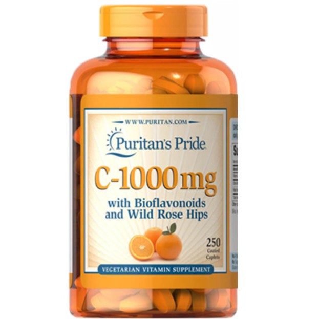 Viên uống tăng sức đề kháng làm đẹp da Puritan's Pride - Vitamin C 1000mg 100v