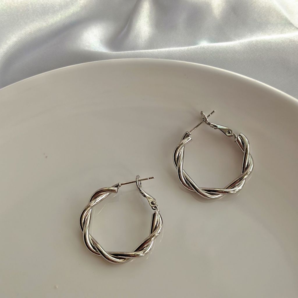 Khuyên tai Pure Cube mạ vàng cá tính độc đáo 2021