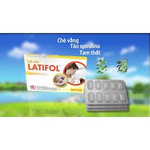 Lợi sữa Latifol - Mang lại nguồn sữa cho mẹ đang cho con bú ( Hộp 3 vỉ *10 viên)