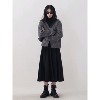 Áo len Ambocs màu xám rất là xịn siêu mềm mịn Áo len cardigan