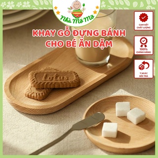 Khay gỗ đựng đồ ăn, trà, bánh bữa phụ cho bé tấm lót đồ ăn decor bằng gỗ trang trí phụ kiện chụp ảnh