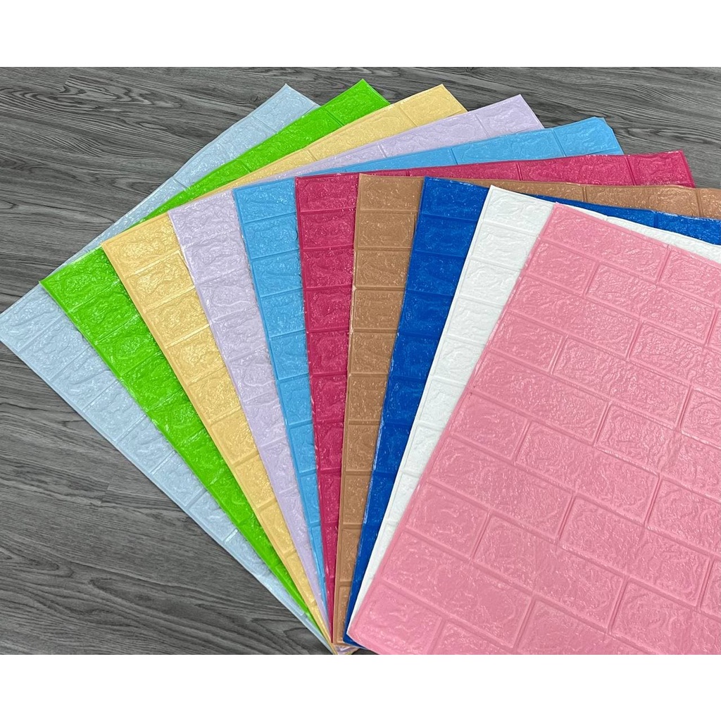 Giấy Xốp dán tường giả gạch 3D Chống mốc Chống thấm Cao Cấp - Khổ 70x77