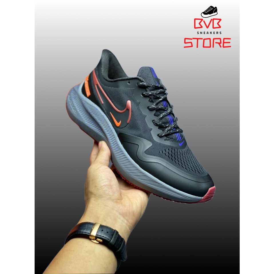 Giày thể thao nam - Nike Air Winflo 8 Shield - màu đen vs xanh trắng - DC3727-