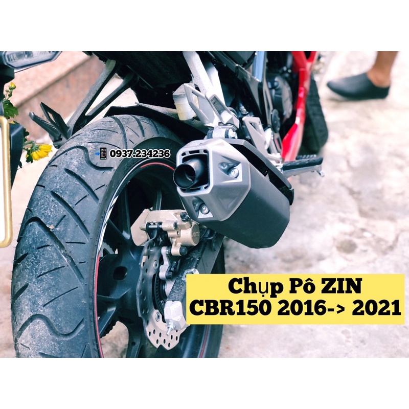 Chụp Pô CBR150R 2021 2022 - bao chuẩn -ốc đi kèm dài