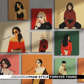 Tranh canvas treo tường forever young