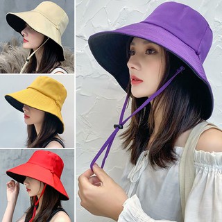 Nón Tai Bèo Vành Rộng Màu Sắc Thời Trang Đi Biển Mùa Hè Cho Nữ