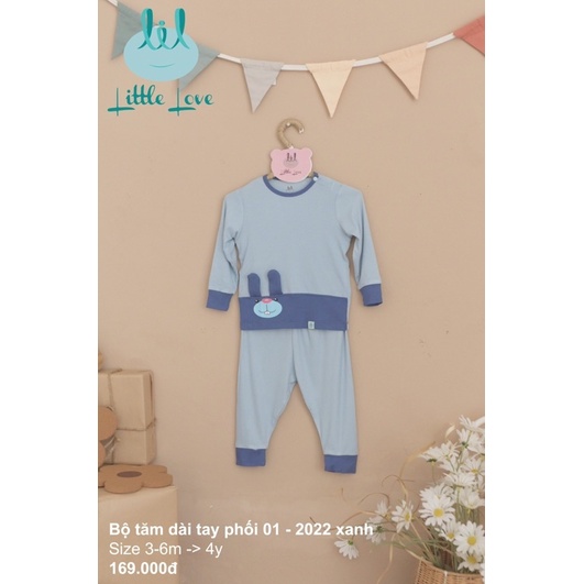 [Nhùn nhùn-Little Love] Bộ quần áo trẻ em dài tay petit bé trai bé gái từ 3 tháng đến 4 tuổi
