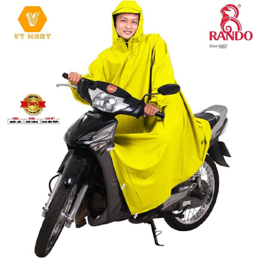 [ Tiện ích] Áo mưa Rando Poncho Cosy “Không ướt ống quần” với thiết kế thông minh giúp bạn không bị ướt ống quần