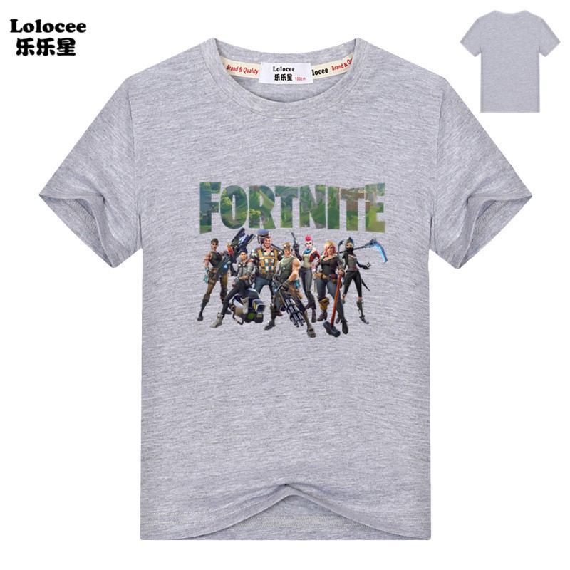 Áo Thun Ngắn Tay In Hình Game Fortnite Thời Trang Dành Cho Trẻ