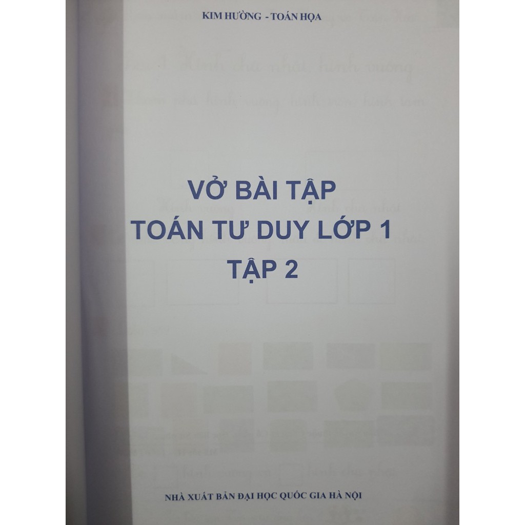 Sách - Vở Bài Tập Toán Tư Duy Lớp 1 - Tập 2 (Biên soạn theo chương trình SGK mới)