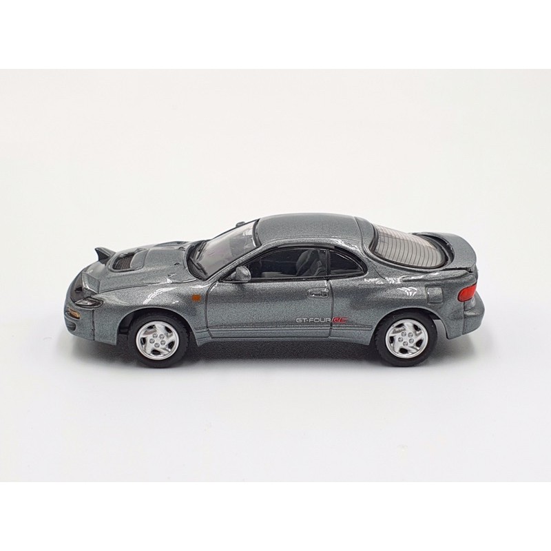 Xe Mô Hình Toyota Celica GT-Four (ST185) Tỉ lệ 1:64 Hãng sản xuất Pop Race ( Xám )