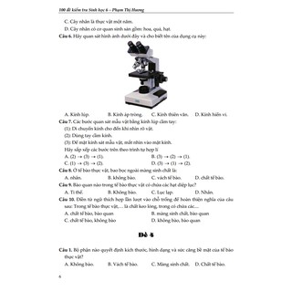 100 Đề Kiểm Tra Sinh Học 6