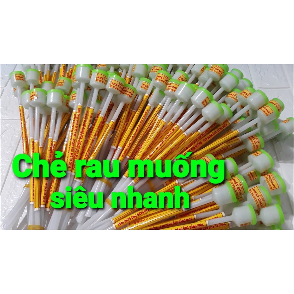 Dụng cụ chẻ rau muống/rau dạng ống inox