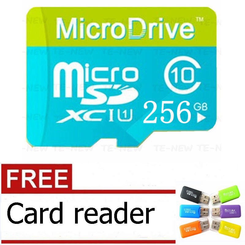 Thẻ nhớ Micro SD / TF dung lượng 128GB / 256GB kèm thiết bị chuyển đổi