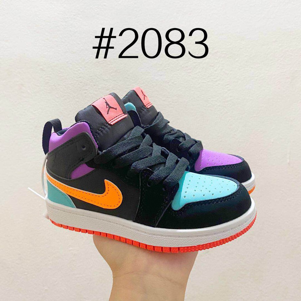 Air Jordan1 giày trẻ em giày thể thao bé trai và bé gái giày thể thao thời trang unisex