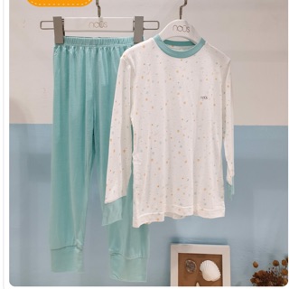 Bộ kids pyjama vũ trụ xanh 5-6y nous