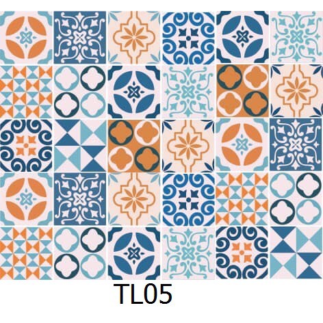 Set Decal gạch bông  TL05