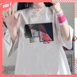 Áo thun tay ngắn in hình anime Darling In The Franxx Zero Two phong cách Harajuku Nhật Bản mới nhất