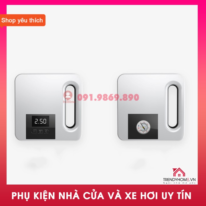 Máy Bơm Hơi Xe Hơi Thông Minh 12V Máy Nén Khí Chạy Điện Với Áp Suất Lốp tẩu sạc Màn Hình LCD Máy Bơm Lốp Di Động có đèn