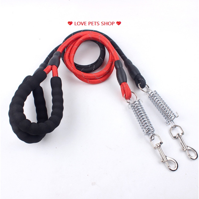 DÂY DẮT CHÓ PHẢN QUANG CÓ LÒ SO TRỢ LỰC (CHỈ CÓ DÂY) -  LOVE PETS SHOP