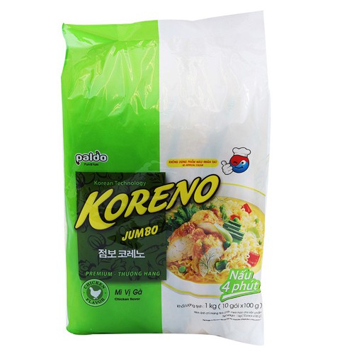 [ SẴN HÀNG ] BÁN SỈ Combo 5 Gói Mì Koreno Jumbo Hàn Quốc Gói 100G .