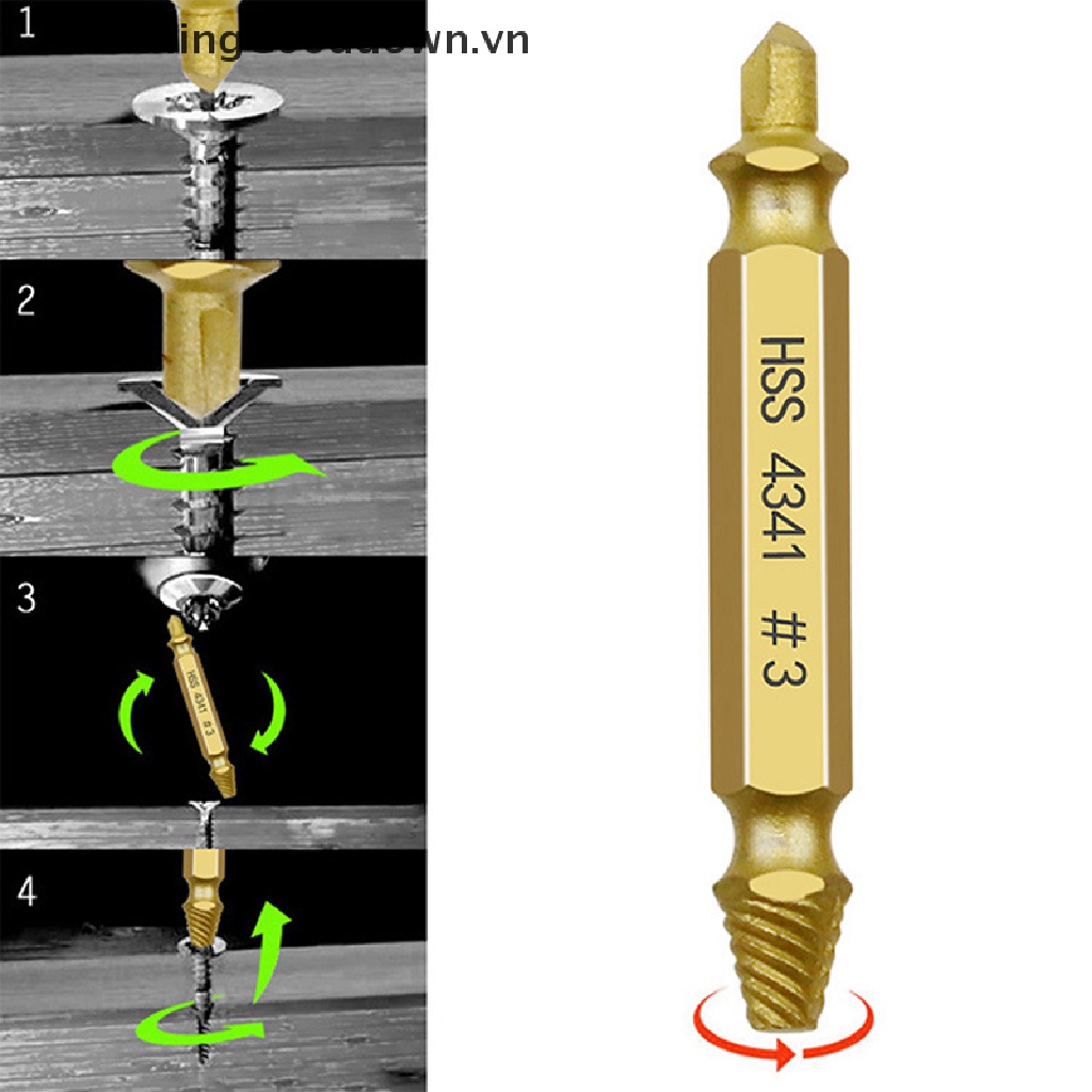 Bộ 6 Mũi Khoan Tháo Gỡ Bu Lông Gãy Chuyên Dụng