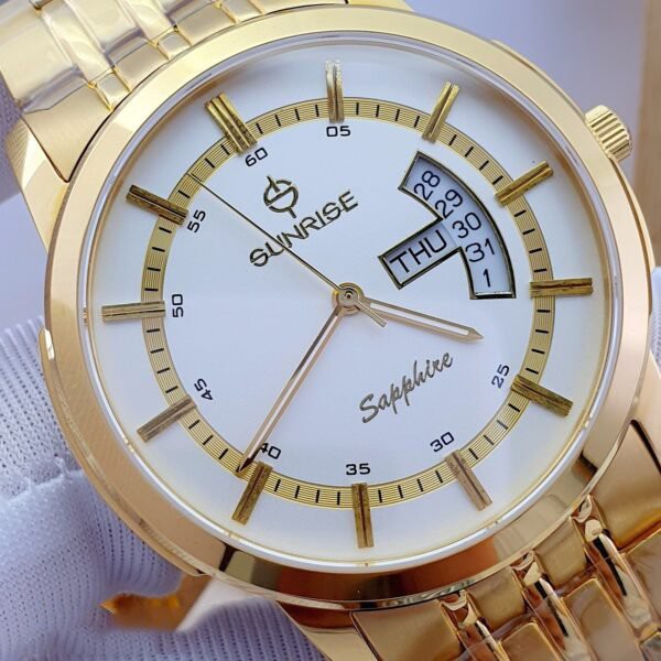 Đồng hồ nam sunrise dây thép DM767swa chính hãng full box  sapphire chống xước , chống nước, bảo hành 3 năm