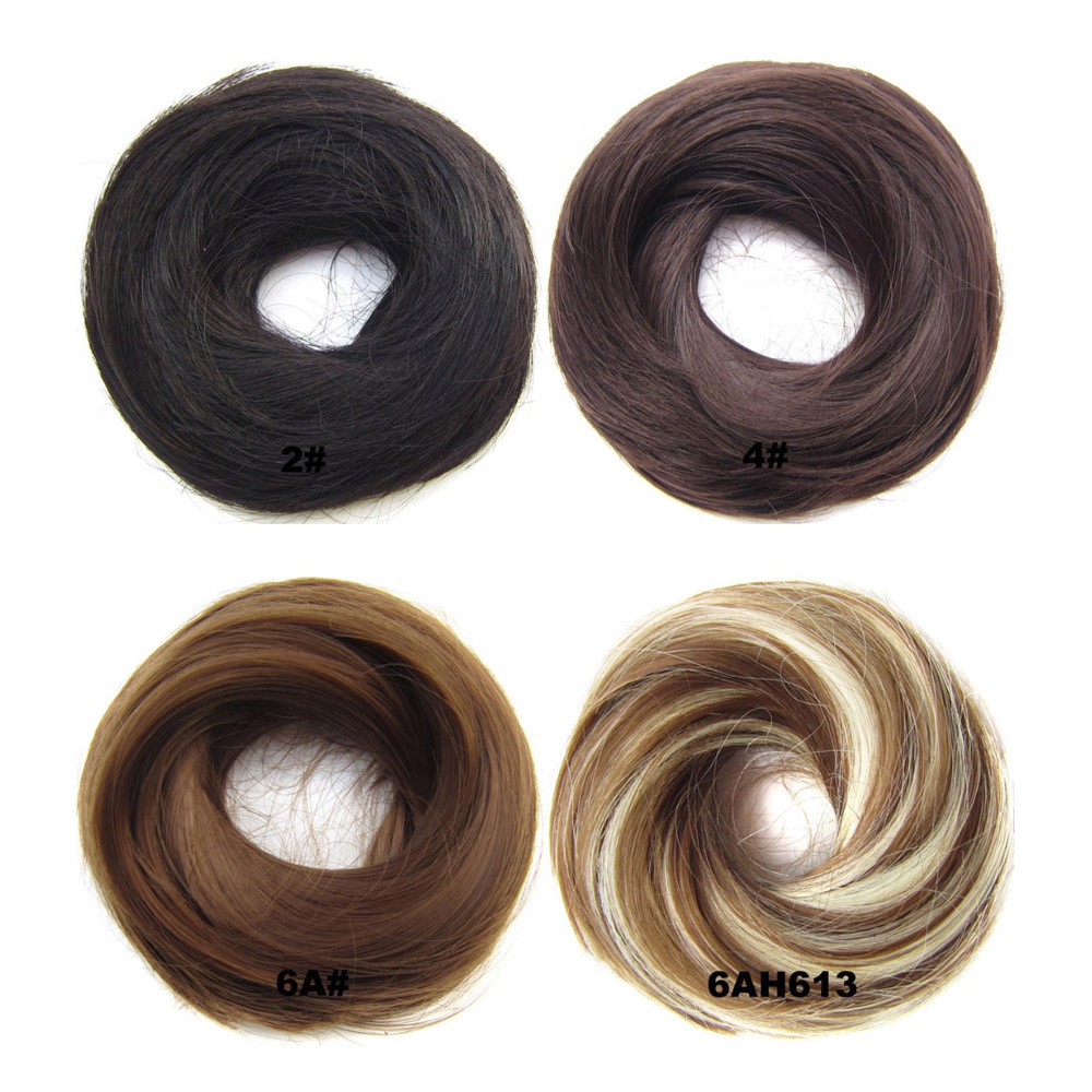 Búi Tóc Giả Bằng Sợi Tổng Hợp Co Giãn Chịu Nhiệt Cao