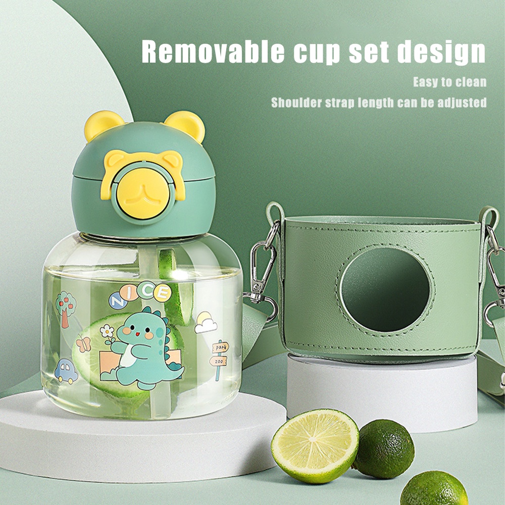 Bình Nước 700ml Có Ống Hút Tiện Lợi Chất Lượng Dành Cho Bé