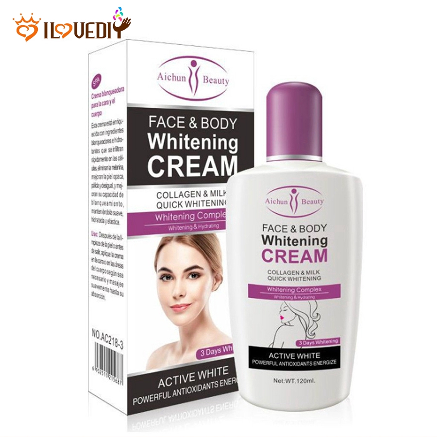Kem dưỡng trắng da mặt và toàn thân 120ml thương hiệu Aichun Beauty