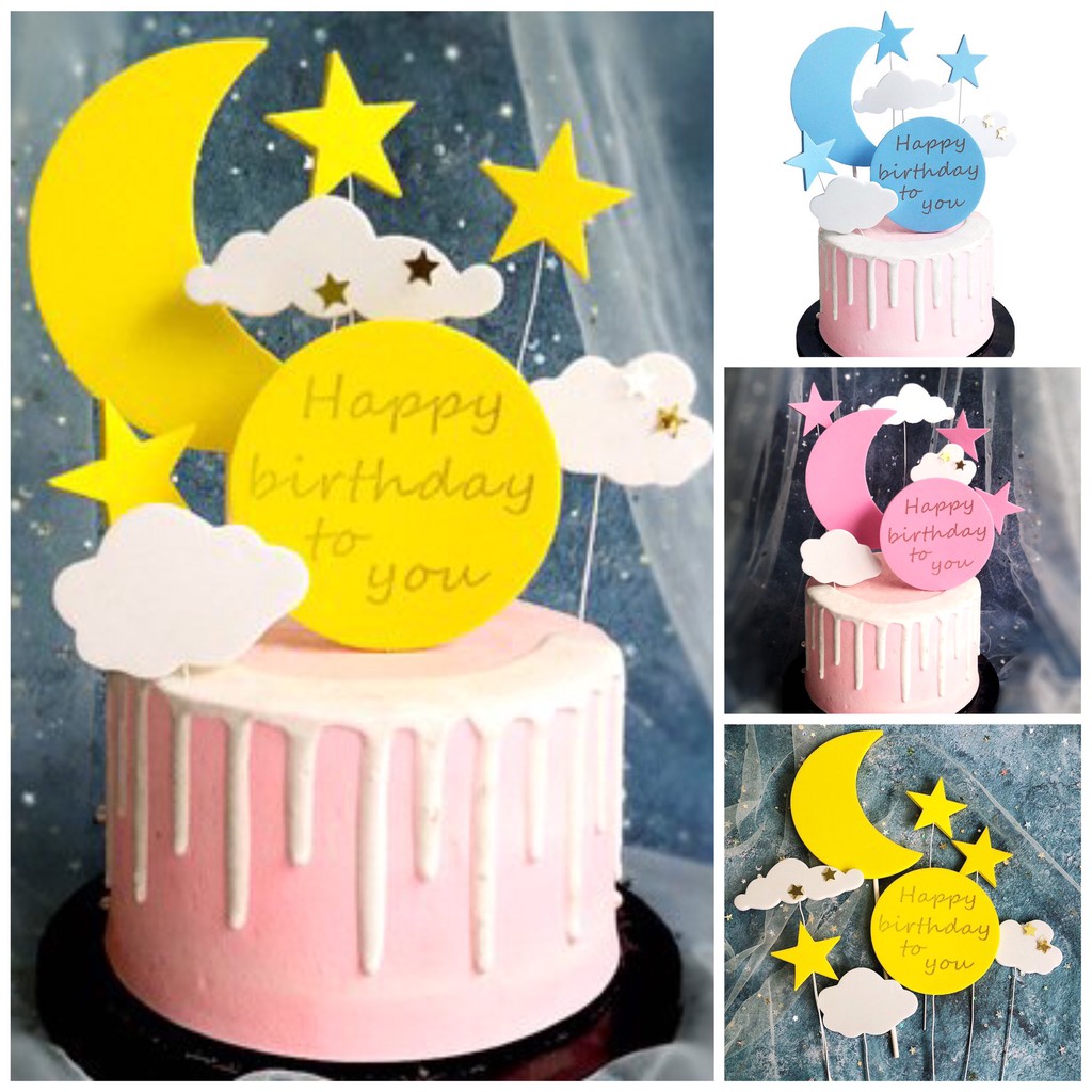 [SIÊU RẺ❤️] – 14 thẻ Cupcake - Gấu hoạt hình - Trang trí bánh sinh nhật bánh kem