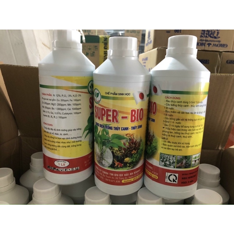 DUNG DỊCH TRỒNG CÂY THUỶ CANH,THUỶ SINH SUPER -BIO , BIO-LÌE, Bio gold