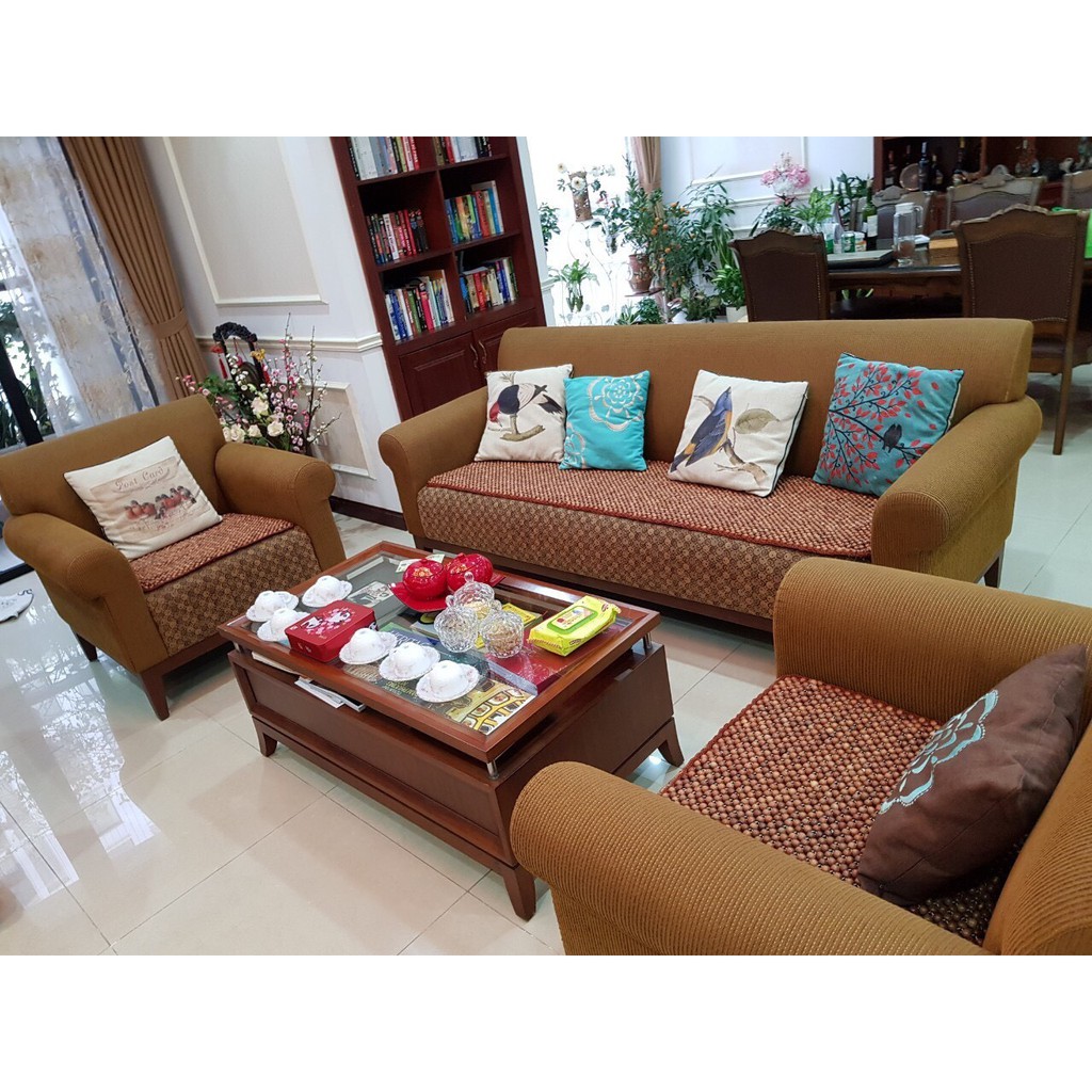 Lót Băng ghế sofa hạt gỗ hương - 120cm x45cm