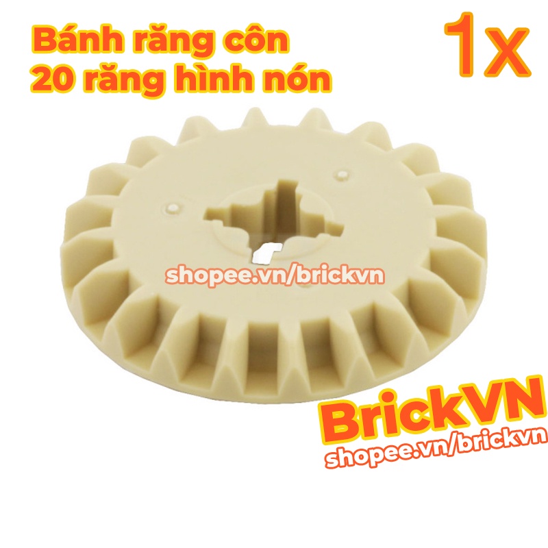 LEGO Technic Bánh Răng Côn 20 Răng, Vàng Cát ID 6031962 32198