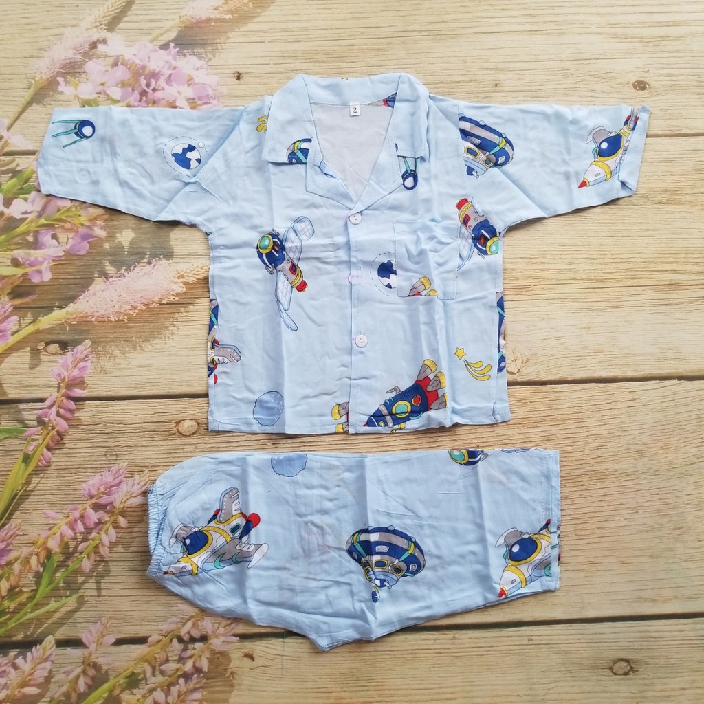 Quần áo bé trai tole lanh dài tay. Sỉ từ 5b ib cho shop nhé