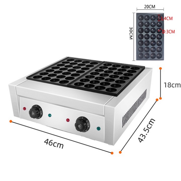 Máy làm bánh bạch tuộc takoyaki đôi sử dụng điện